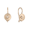 Серёжки Петельки Детские Фианит