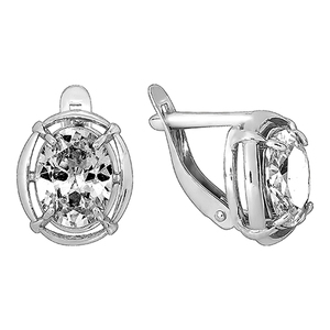 Серёжки Английские Фианит