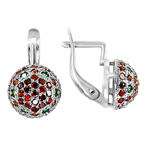 Серёжки Английские Фианит