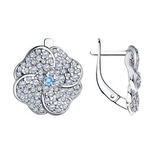 Серёжки Английские Фианит